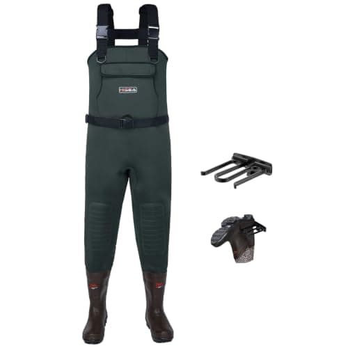 HISEA Neoprene Bootfoot Fishing Chest Waders product photo