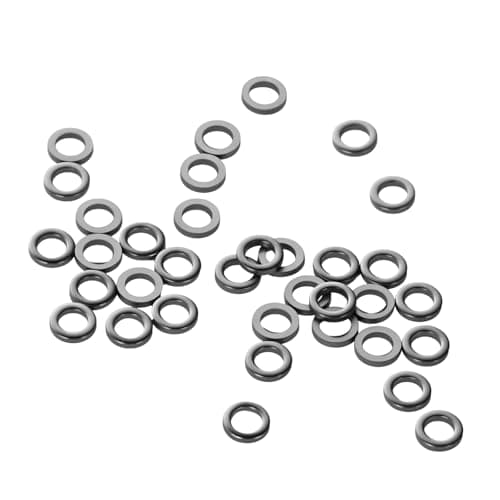 50-Pack Fly Fishing Tippet Rings, 2mm Stainless Steel product photo