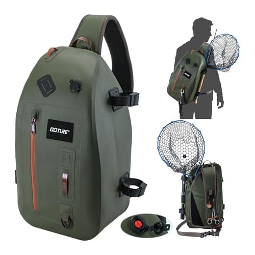 Goture Waterproof Fly Fishing Sling Pack, 13L product photo