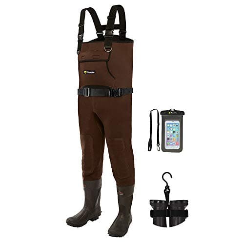 TIDEWE Neoprene Waders, Cleated Bootfoot Chest Waders product photo
