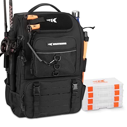 KastKing KarryAll Fishing Backpack with Rod Holder & 4 Tackle Boxes product photo