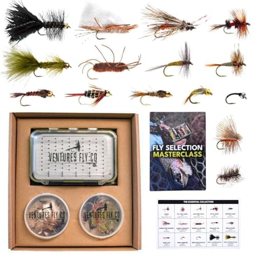 Ventures Fly Co. 40 Premium Hand-Tied Flies with Box product photo