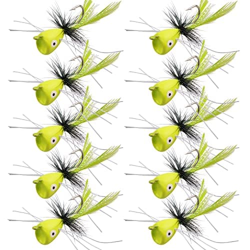 OROOTL Fly Fishing Popper Flies Kit, Foam Popping Bugs product photo
