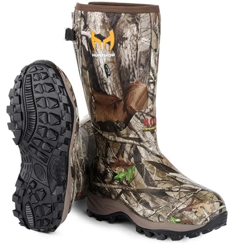 Hunthor 800g Insulated Rubber Hunting Boots product photo