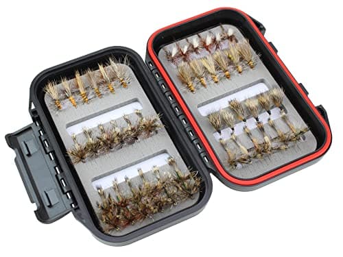 Wild Water Fly Fishing 42-Piece Attractor and Stimulator Fly Assortment with Fly Box product photo