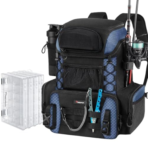 Piscifun Fishing Tackle Backpack, 42L Rod & Box Carrier product photo