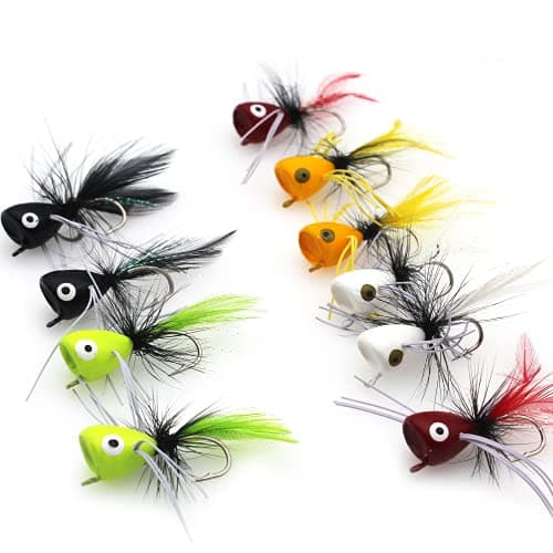Fly Fishing Poppers, Topwater Lures for Crappie, Bluegill and Sunfish product photo
