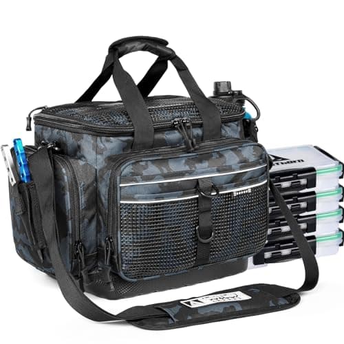 Ghosthorn Waterproof Fishing Tackle Bag with 4 3600 Boxes product photo