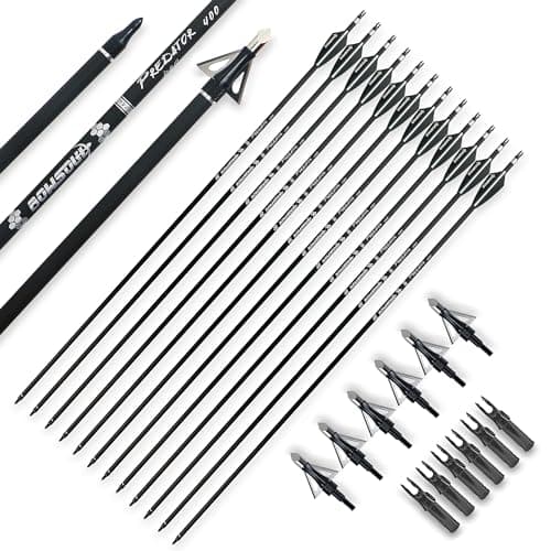 BOWSOUL Hunting Carbon Arrows, 400 Spine product photo