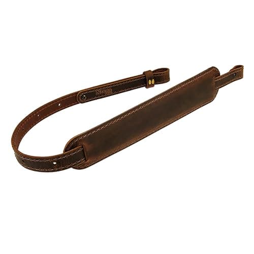 Buffalo Leather Padded Rifle Sling, Amish Handmade product photo