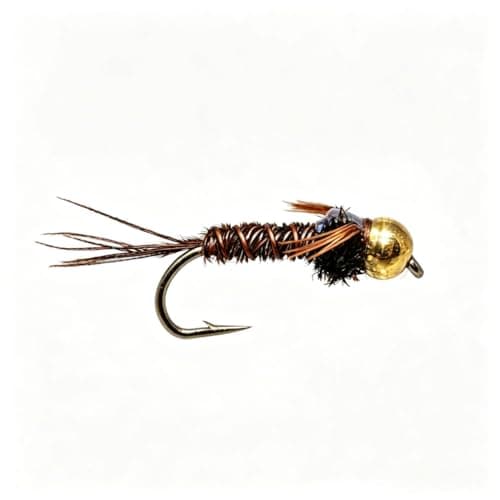 Outdoor Planet Flashback Pheasant Tail Gold Bead Nymph Assortment, 12 Pack, Sizes 12-18 product photo