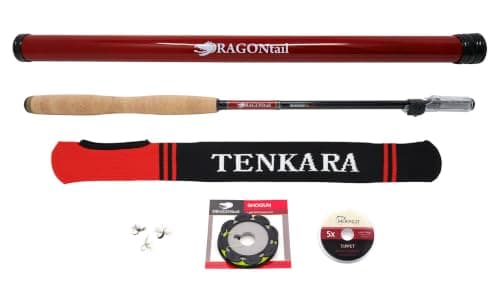 DRAGONtail Tenkara Shadowfire 365 Rod with Starter Package, 12 ft product photo