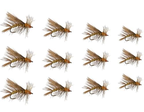 Feeder Creek Yellow Stimulator Dry Attractors, 12 Flies in Sizes 12, 14, 16 and 18 product photo