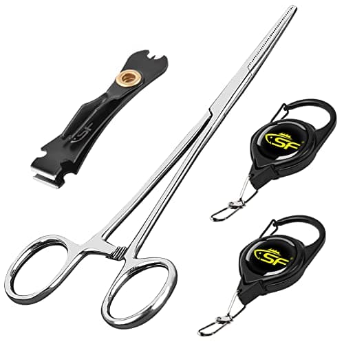 SF Fly Fishing Tools Kit: Nipper, Zinger & Forceps product photo