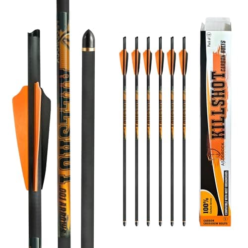 ASODROCK 20 inch 400 Grain Crossbow Bolts, .001 Straightness product photo